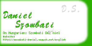 daniel szombati business card